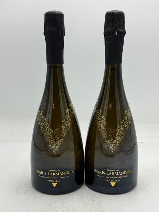 2011 Waris-Larmandier, Grand Cru Blanc de Blancs V.M.H.J.P.L.I - Champagne Grand Cru - 2 Flasker (0,75 L)