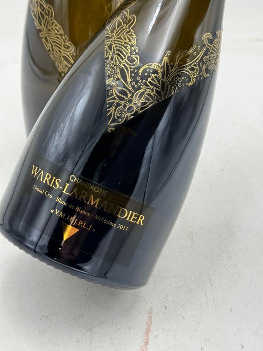 2011 Waris-Larmandier, Grand Cru Blanc de Blancs V.M.H.J.P.L.I - Champagne Grand Cru - 2 Flasker (0,75 L)