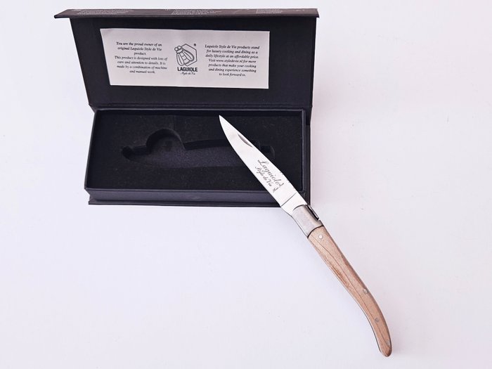 Laguiole - Pocket Knife - Maple Wood - style de - Lommekniv