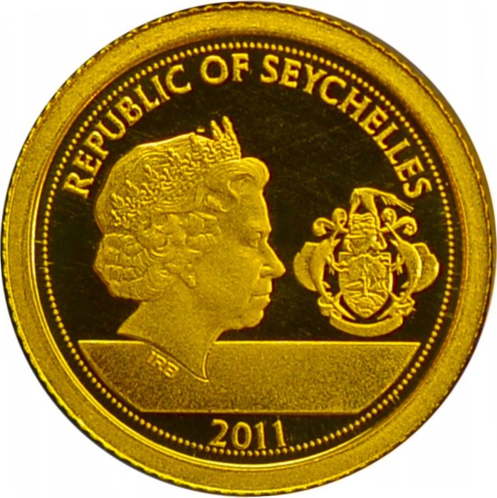 Seychellerne. 10 Rupees 2011 "Wedding of Prince William  Catherine" Proof (.9999)  (Ingen mindstepris)