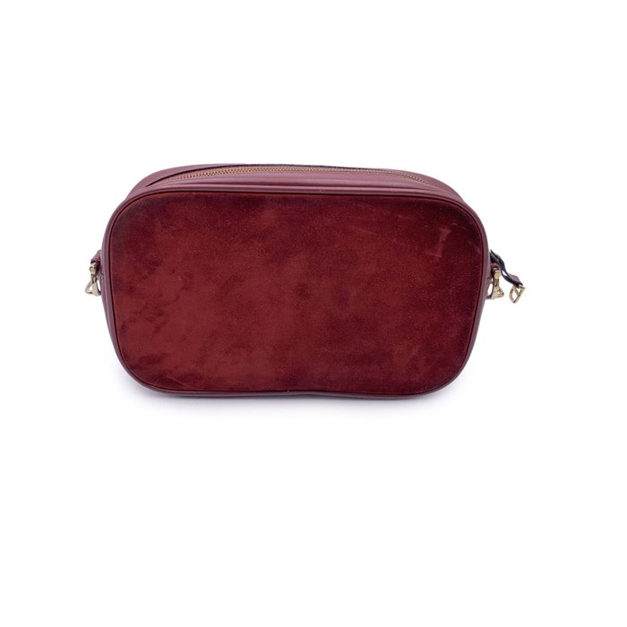 Cartier - Vintage Burgundy Suede and Leather Clutch - Håndtaske uden hank