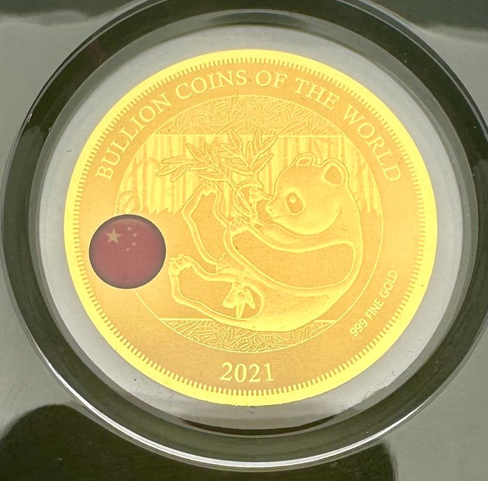 Tchad 5000 Francs Panda  oro  1/200 Oz (999)  (Ingen mindstepris)