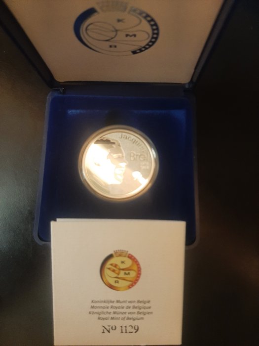 Belgien. 10 Euro 2018 "Jacques Brel" Proof  (Ingen mindstepris)