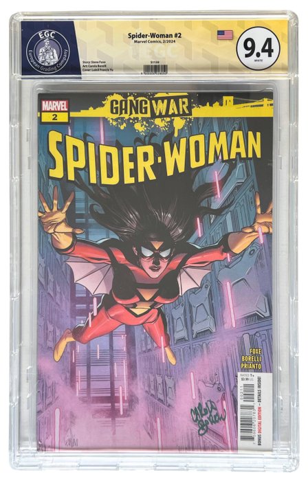 Spider-Woman #2 - Signed by Carola Borelli - EGC graded 9.4 - 1 Graded comic - 2024