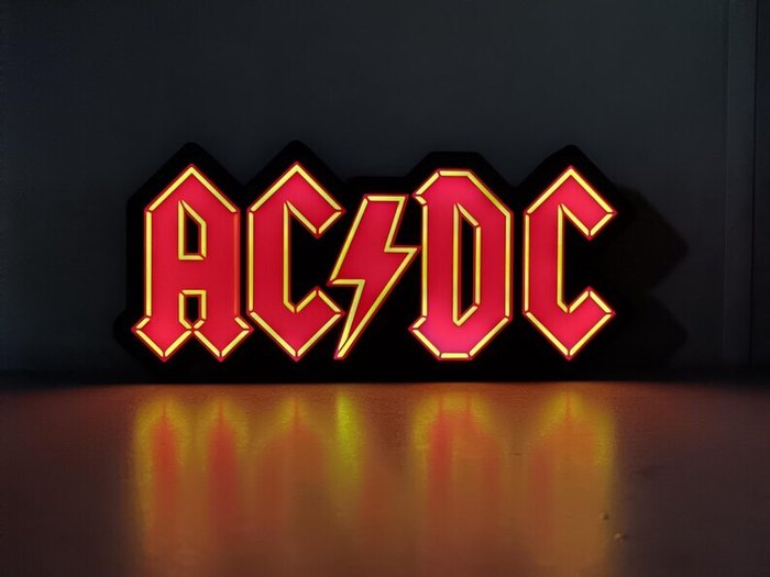 Lysskilt - AC/DC - Fan lavet - Plast