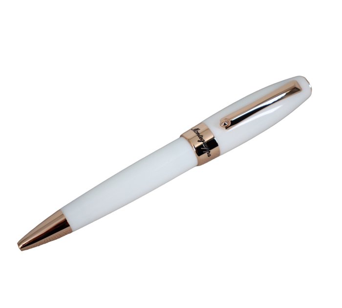 Montegrappa - Montegrappa Fortuna White Ballpen ISFORBRH - Kuglepen