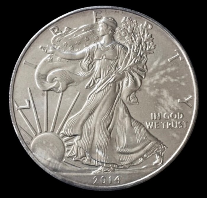 Estados Unidos. 1 Onza - 2014 Liberty, 1 Oz (.999) - (R724)  (Ingen mindstepris)