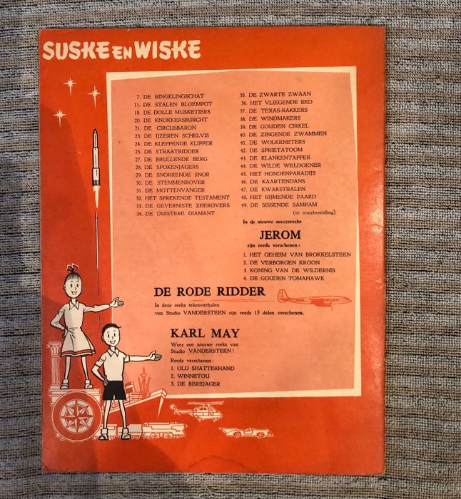 Suske en Wiske 48 - Het rijmende paard - 1 Album - Første udgave - 1963