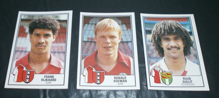 Panini - Rijkaard/Ronald Koeman/Gullit - Voetbal 85 - 3 Loose stickers