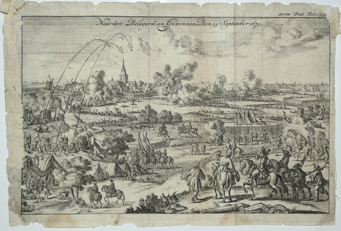 Nederland/Belgie - Holland/Belgien; Jan Luyken (1649-1712) - 1) Belegering der Stad Grave 2) Naarden belegerd 3) Bataljen by Senef 4) Salg en ontset van Bergen - 1694