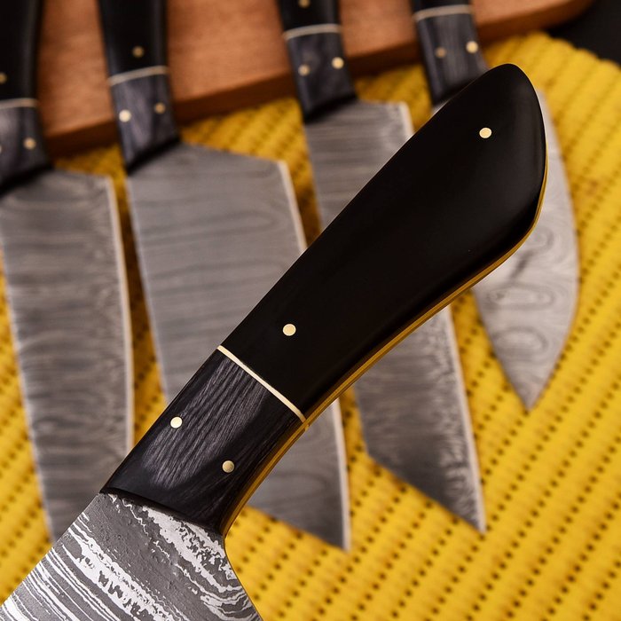 Køkkenkniv - Chef's knife - Pakka træ og sort g 10 - Nordamerika