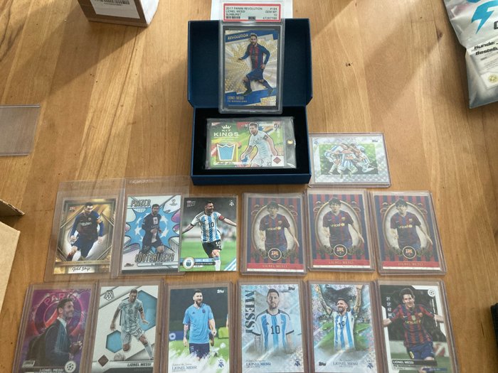 2017/18 to 22/23 Topps Lionel Messi 15x cards incl PSA 10 and patch - 1 Mixed collection - Næsten så god som ny (NM)