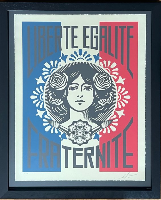 Shepard Fairey (OBEY) (1970) - Liberté, Egalité, Fraternité (/90 - 2018)