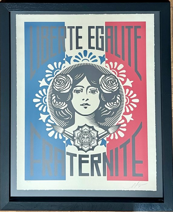 Shepard Fairey (OBEY) (1970) - Liberté, Egalité, Fraternité (/90 - 2018)