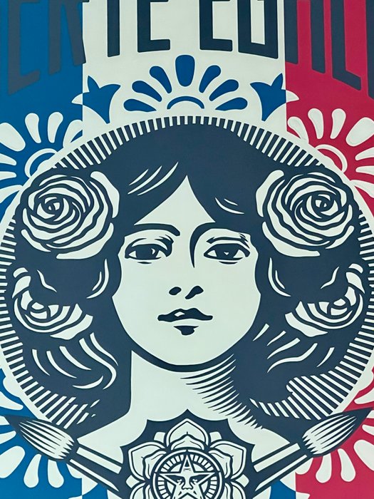 Shepard Fairey (OBEY) (1970) - Liberté, Egalité, Fraternité (/90 - 2018)