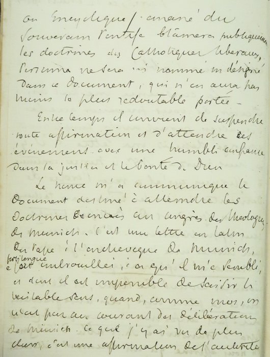 Signé; Comte de Montalembert - ‎Des intérêts Catholiques au XIXe Siècle [avec L.A.S.] - 1852