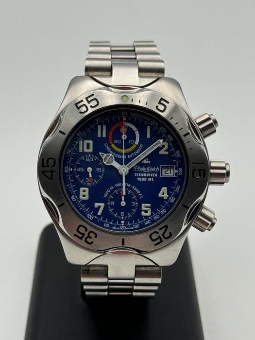 Philip Watch - teknodiver 1000mt. chronograph automatic - 8241961025 - Unisex - 1990-1999