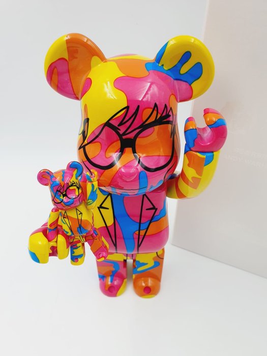 Medicom Toy Be@rbrick x Andy Warhol - Andy Warhol Special Camo 400% + 100% Bearbrick 2023