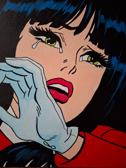 Mattiart - Pop Art girl crying girl.