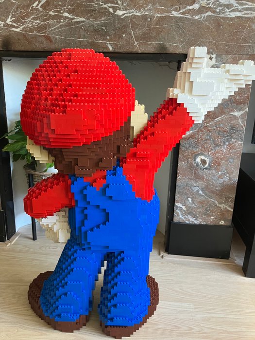 Lego - MOC - Lego Super Mario Sculpture (heel groot!) - 2020+