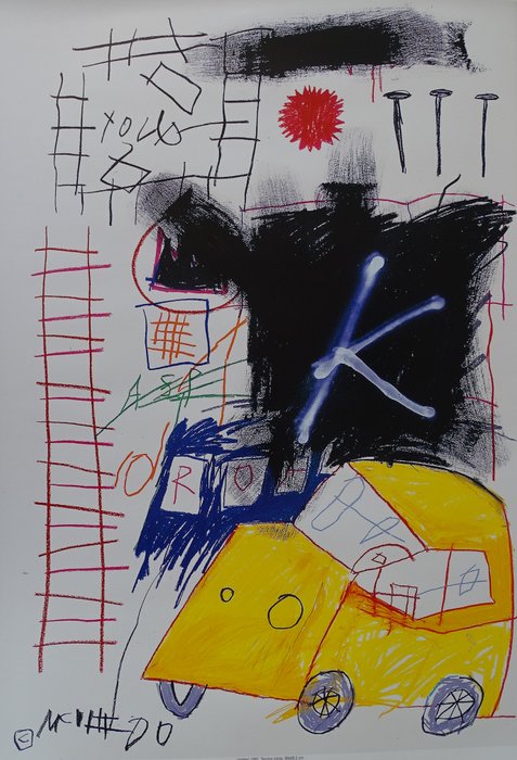 Jean-Michel Basquiat - Yellow Car