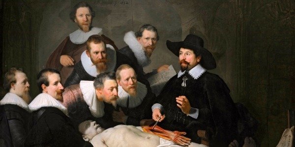 Tony Fernandez - Donald Duck  Friends Inspired by Rembrandt's "The Anatomy Lesson" (1632) - A.P. Signed Giclée -