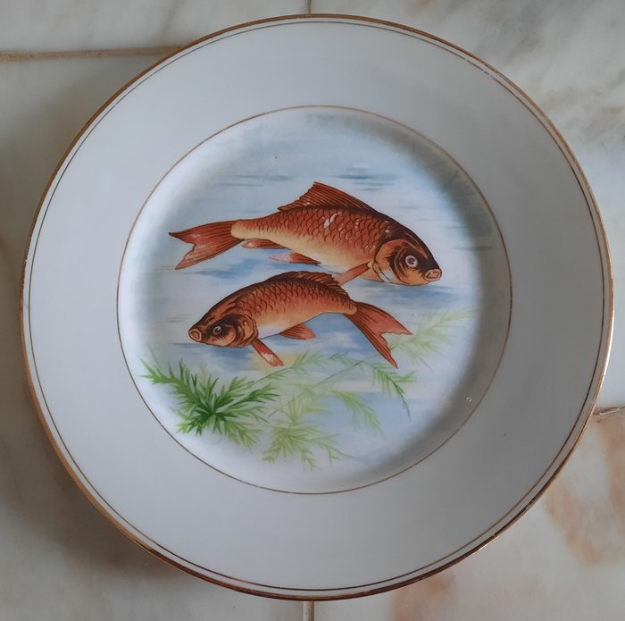 Fiskserveringssæt (11) - Limoges porcelæn