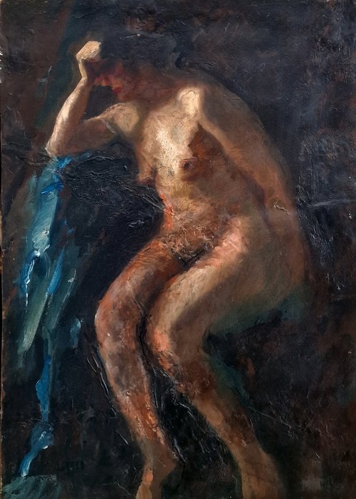 Orlando Italo Griselli (1880-1958) - Studio di nudo