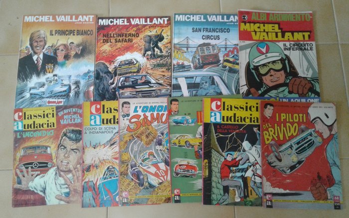 Michel Vaillant - tra Classici Audacia - Albi Ardimento e Comic Art - 10 Comic - 1965