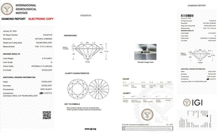 Øreringe - 18 kraat Hvidguld -  141ct tw Diamant (Natur) - Ideelle cut-top diamanter