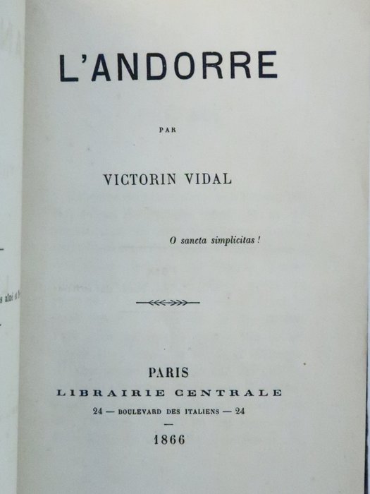 Victorin‎ Vidal  George Podesta - L'Andorre  Les Bords de la Semoy en Ardenne - 1866