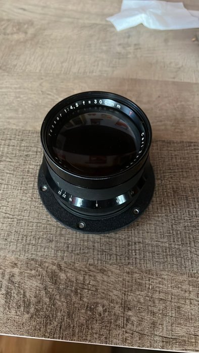 Carl Zeiss Jena Tessar 45/300mm voor Lagre-formaat Mount M90 | Telelinse