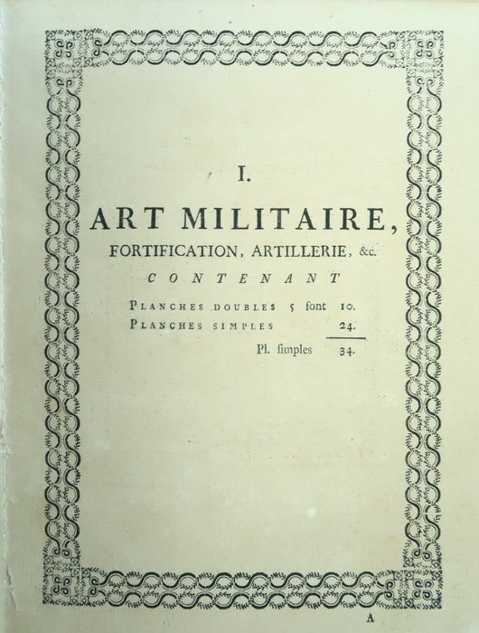 [Diderot et d'Alembert] - [Recueil de 30 planches] L'art Militaire Fortifications Artillerie etc - 1779