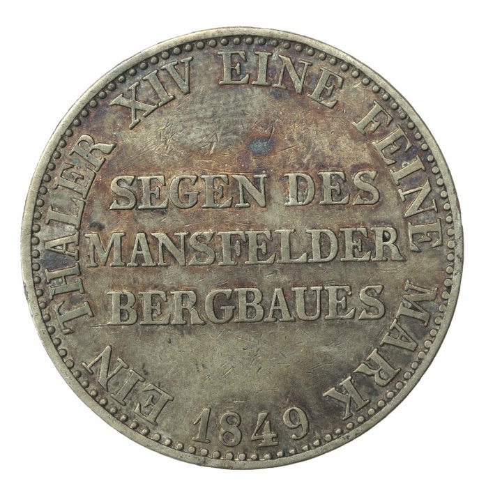 Tyskland, Preussen Frederick William IV (1840-1861). Ausbeutetaler 1849, Mintage ONLY 50.000  (Ingen mindstepris)