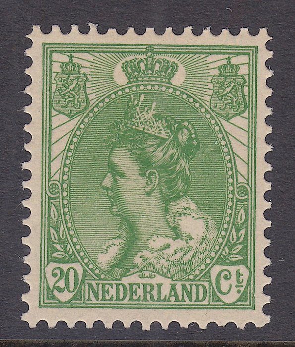 Holland 1899 - Dronning Wilhelmina type 'Pelskrave' - NVPH 56/76