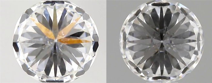 Ingen mindstepris - 2 pcs Diamant  (Natur)  - 1.00 ct - Rund - D (farveløs), F - VVS2 - Gemological Institute of America (GIA) - + (IGI) *Par*