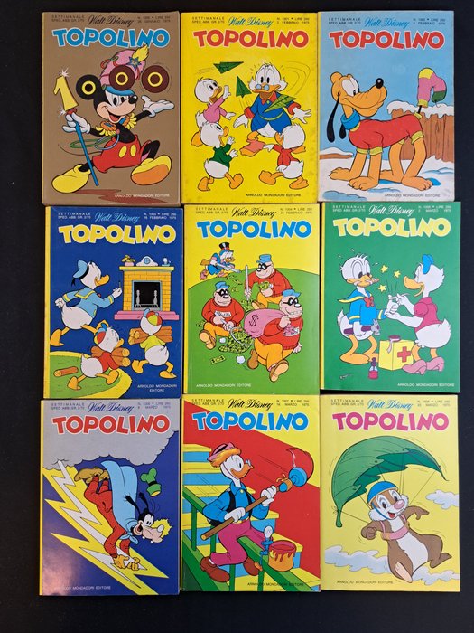 Topolino Libretto nn. 1000/1099 - Sequenza Completa - 100 Comic - Første udgave - 1975/1976