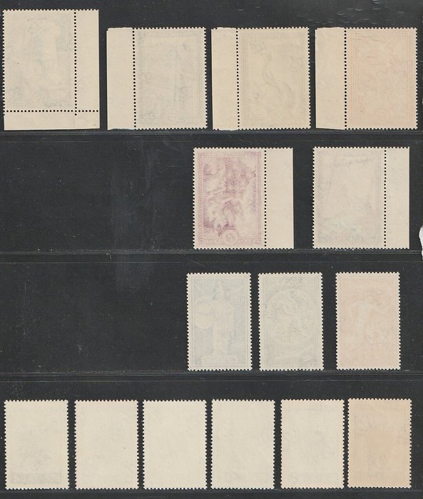 Grækenland 1951/1954 - 3 bedre komplette sæt - Michel 582/587, 615/617, 618/623