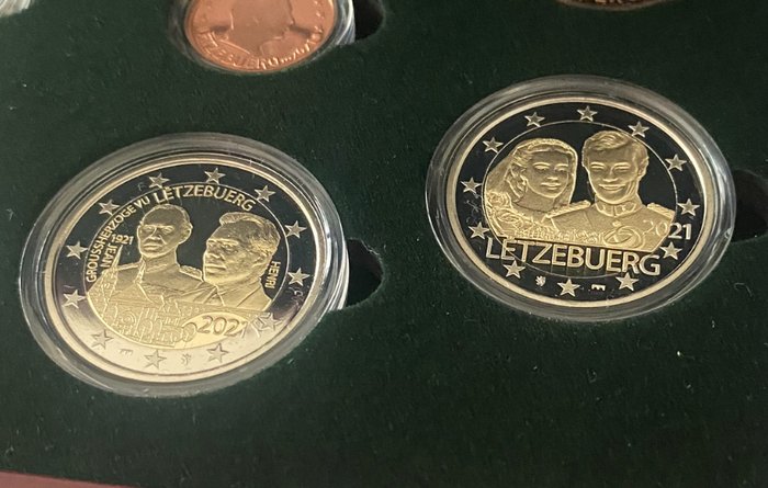 Luxembourg. Proof Set 2021 (incl. 2 euro "Mariage" + "Grand-Duc Jean")