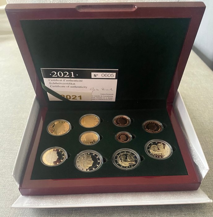 Luxembourg. Proof Set 2021 (incl. 2 euro "Mariage" + "Grand-Duc Jean")