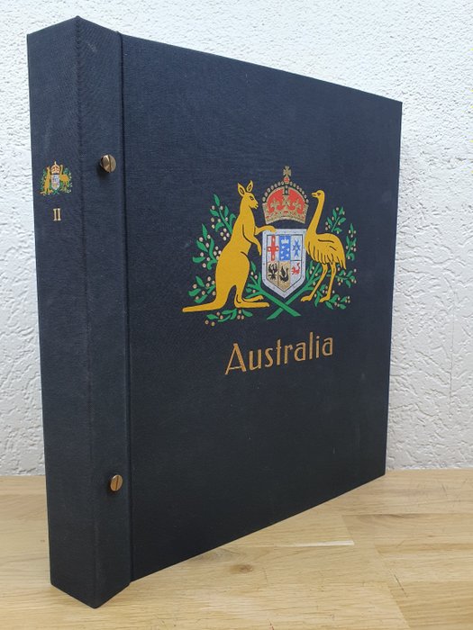 Australien 1913/1999 - Samling med Antarktis i Davo album med frimærkehæfter på lagerkort