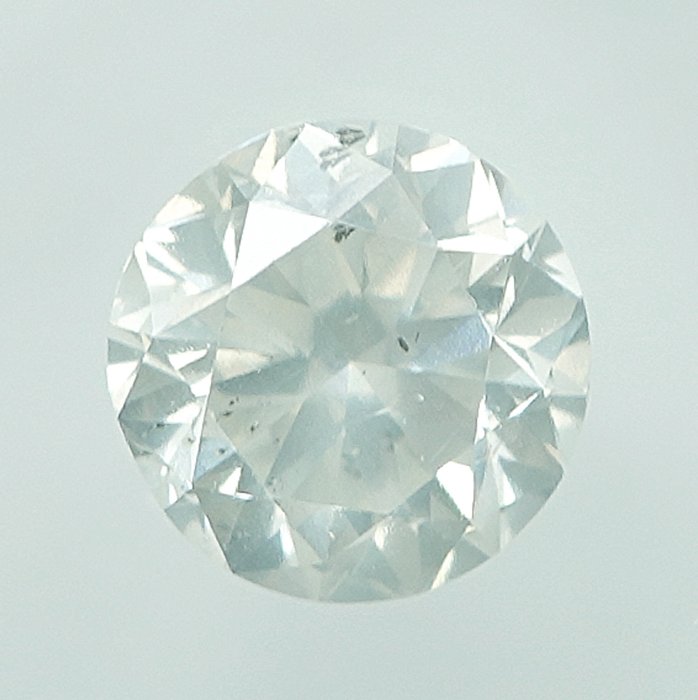 1 pcs Diamant  (Natur)  - 0.48 ct - H - I2 - Gem Report Antwerp (GRA)