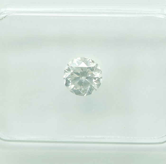 1 pcs Diamant  (Natur)  - 0.48 ct - H - I2 - Gem Report Antwerp (GRA)