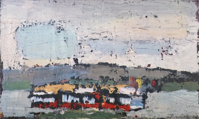 Nicolas de Staël (After) - Rosny, bateau sur la Seine