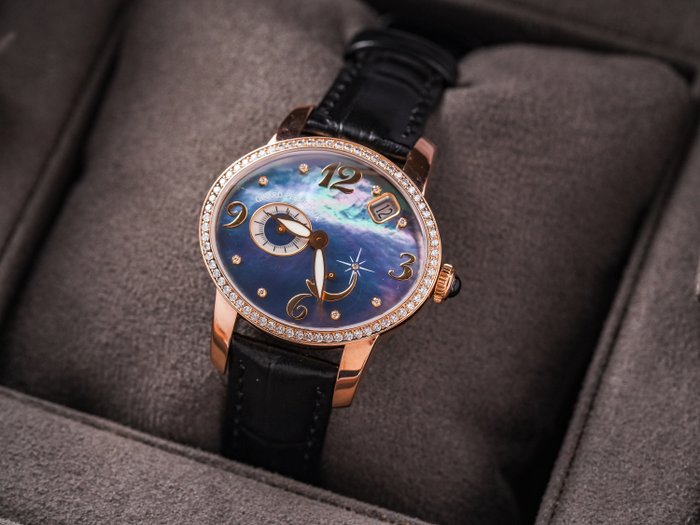 Girard-Perregaux - Cat's Eye 18k Rose Gold Mother of Pearl FULL SET - 80481 - Kvinder - 2011-nu