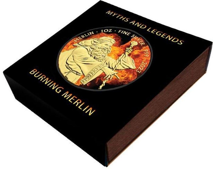 Storbritannien. 2 Pounds 2023 "Merlin, Burning Myths and Legends"  (Ingen mindstepris)