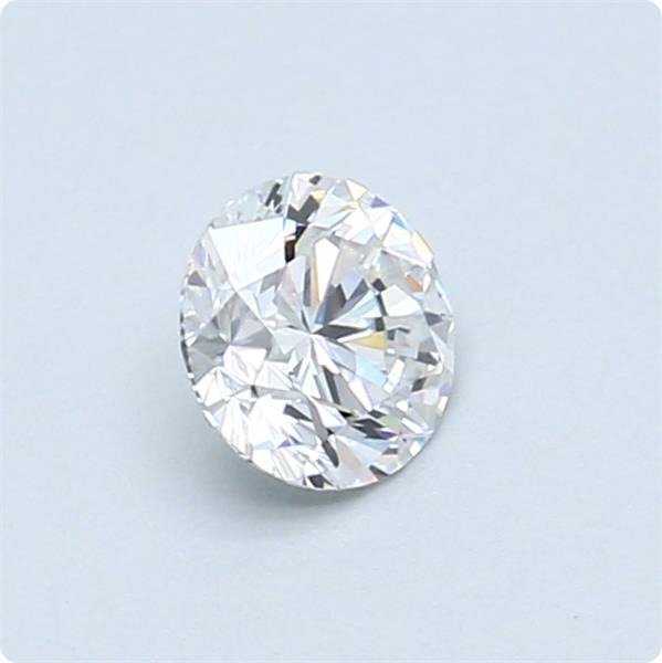 1 pcs Diamant  (Natur)  - 0.50 ct - Rund - D (farveløs) - VVS2 - Gemological Institute of America (GIA)