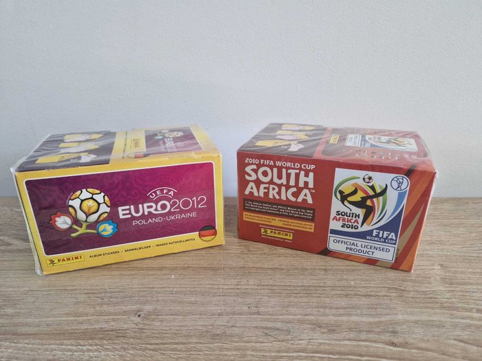 Panini - World Cup 2010 + Euro 2012 - 2 Sealed box