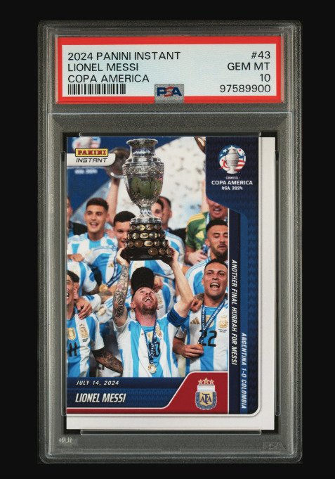 2024 Panini Instant Copa America - Lionel Messi #43 - Only Printed 12.674 PSA 10 - 1 Graded card