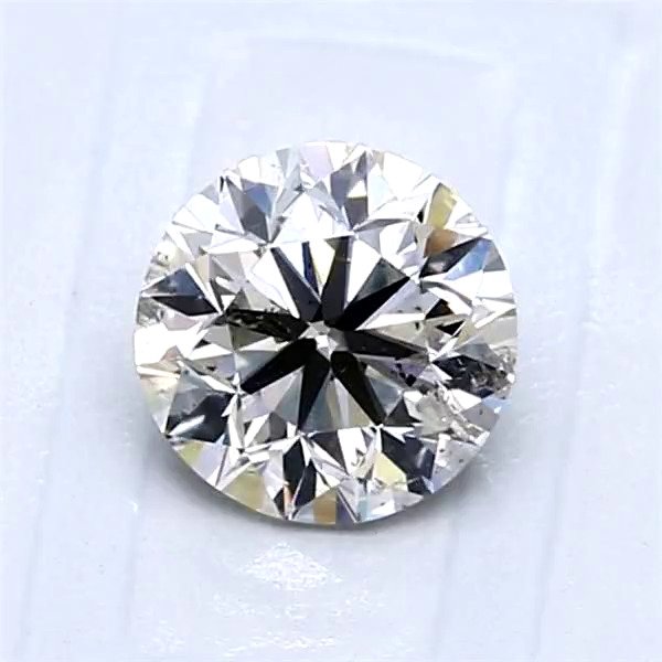 Ingen mindstepris - 1 pcs Diamant  (Natur)  - 1.00 ct - Rund - J - SI2 - International Gemological Institute (IGI)